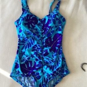Women’s blue bathing suit